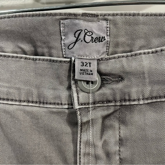 NWT J. Crew Size 32T Tall Vintage Slim Straight Chino Pant Gray AB799 - Picture 3 of 6